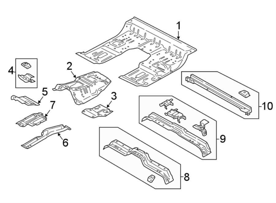 Diagram FLOOR. for your 2014 Ford F-150   