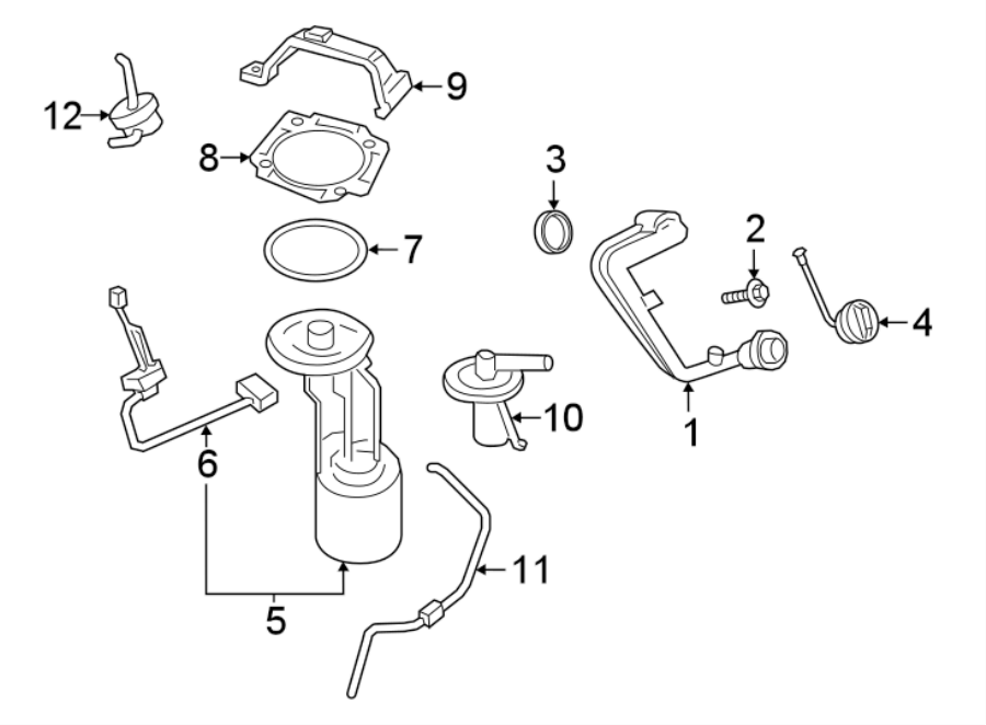 Diagram FUEL SYSTEM COMPONENTS. for your 2002 Ford F-450 Super Duty  Lariat Cab & Chassis - Crew Cab 