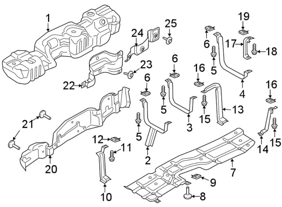 Diagram FUEL SYSTEM COMPONENTS. for your 2016 Ford F-150  King Ranch Crew Cab Pickup Fleetside 