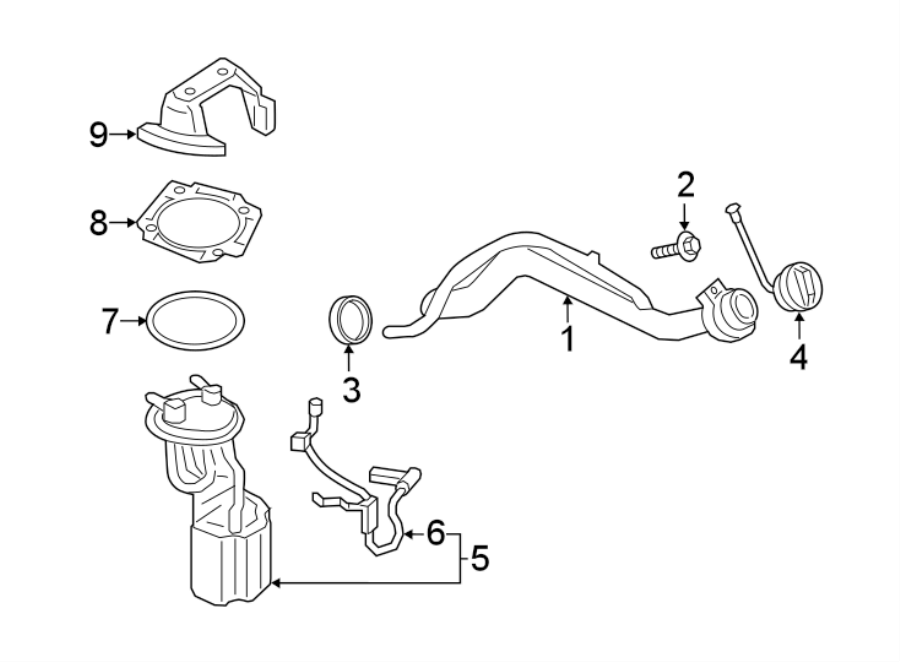 Diagram FUEL SYSTEM COMPONENTS. for your 2002 Ford F-450 Super Duty  Lariat Cab & Chassis - Crew Cab 