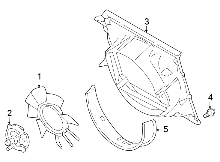 Diagram COOLING FAN. for your 2022 Ford E-350 Super Duty   