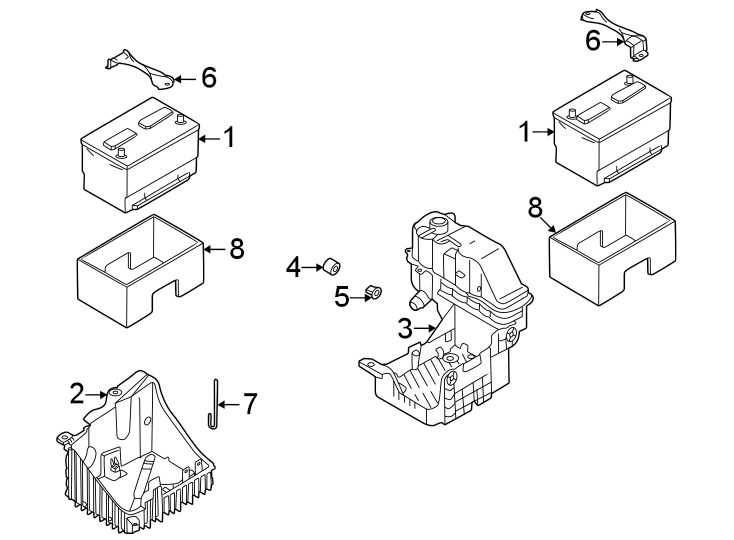 Diagram Battery. for your 2017 Lincoln MKZ   