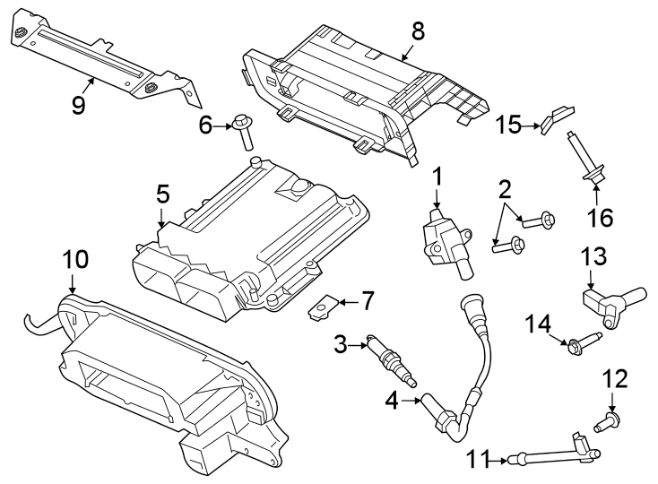 Diagram Ignition system. for your 2013 Ford F-150   