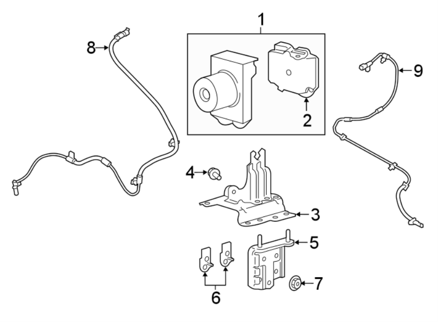 Diagram Abs components. for your 2016 Lincoln MKZ Black Label Sedan  