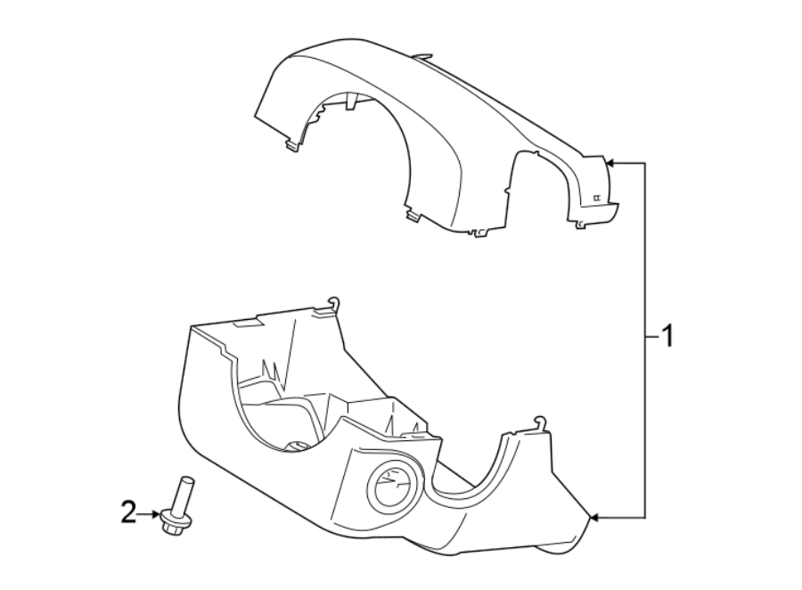 Diagram STEERING COLUMN. SHROUD. SWITCHES & LEVERS. for your 2007 Ford E-250  Base Extended Cargo Van 