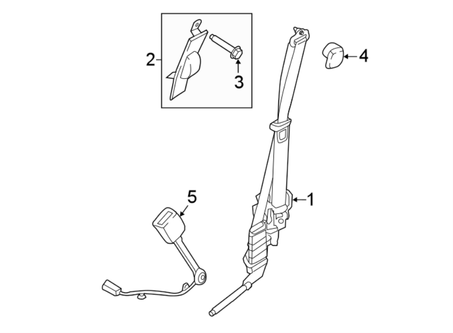 Diagram RESTRAINT SYSTEMS. FRONT SEAT BELTS. for your 2012 Ford Fiesta   