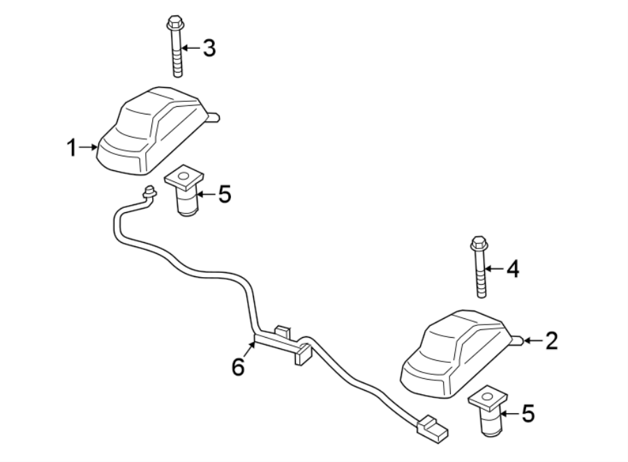Diagram ROOF LAMPS. for your Ford