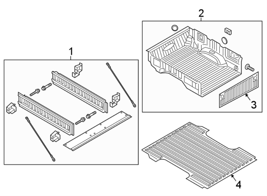 Diagram CARGO AREA. for your Ford