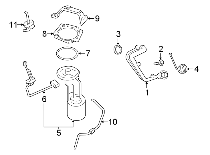 Diagram FUEL SYSTEM COMPONENTS. for your 2002 Ford F-450 Super Duty  Lariat Cab & Chassis - Crew Cab 