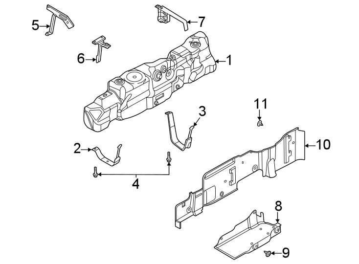 Diagram Fuel system components. for your 2017 Ford Mustang GT Premium Coupe  