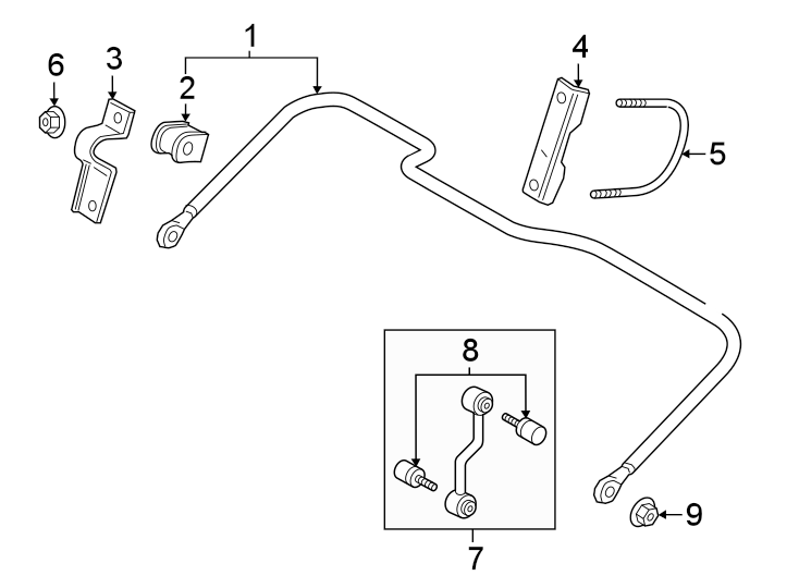 Diagram REAR SUSPENSION. STABILIZER BAR & COMPONENTS. for your 2013 Ford F-150 5.0L V8 FLEX A/T 4WD XL Standard Cab Pickup Fleetside 