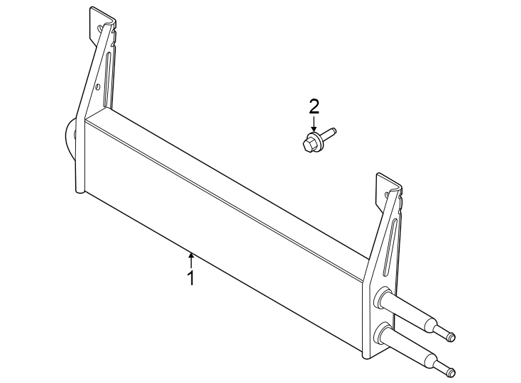 Diagram Power steering oil cooler. for your Ford F-150  