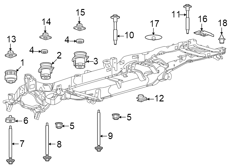 Diagram Frame & components. for your 2002 Ford F-350 Super Duty   