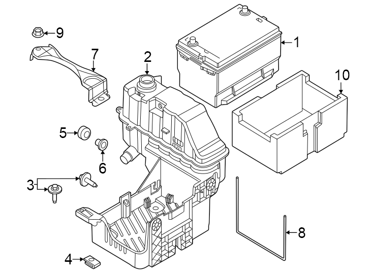 Diagram Battery. for your Ford F-250 Super Duty  