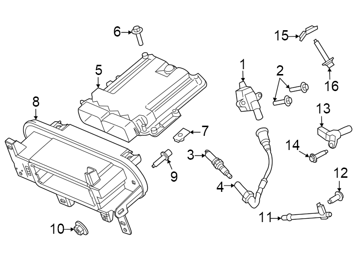 Diagram Ignition system. for your 2009 Lincoln MKZ   