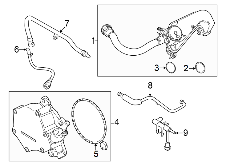 Diagram Emission system. Emission components. for your 2000 Ford F-250 Super Duty   