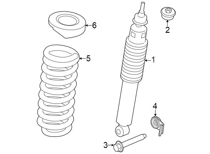 Diagram Front suspension. Shocks & components. for your 2012 Ford Escape   