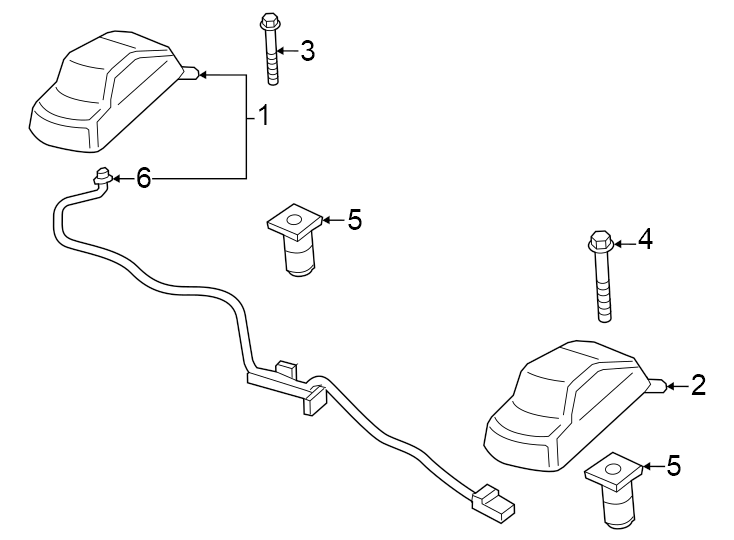 Diagram Roof lamps. for your 2009 Ford F-150 5.4L Triton V8 FLEX A/T RWD XLT Extended Cab Pickup Fleetside 