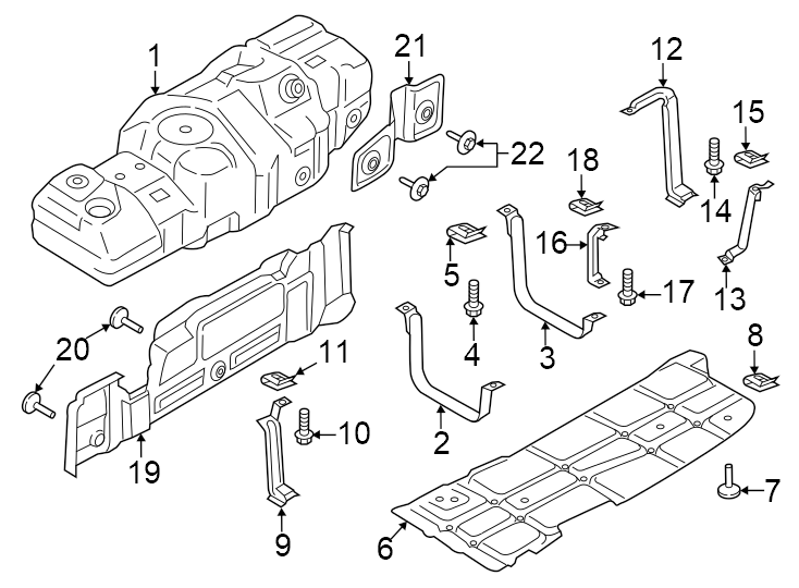 Diagram Fuel system components. for your 2010 Lincoln MKZ   