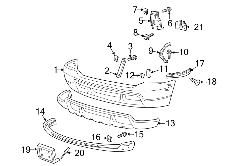 Diagram FRONT BUMPER. BUMPER & COMPONENTS. for your Lincoln MKZ  