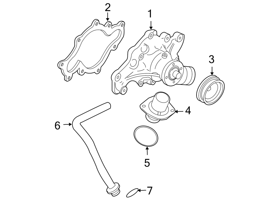 Diagram WATER PUMP. for your 2019 Lincoln MKZ Hybrid Sedan  