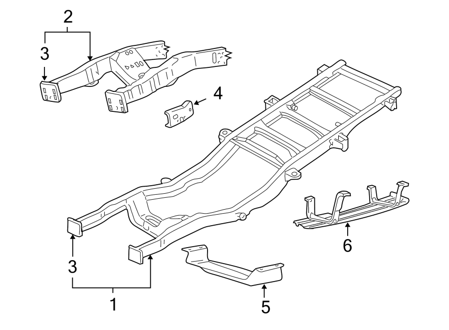 ford-f-250-super-duty-bracket-bumper-rail-frame-front-frame
