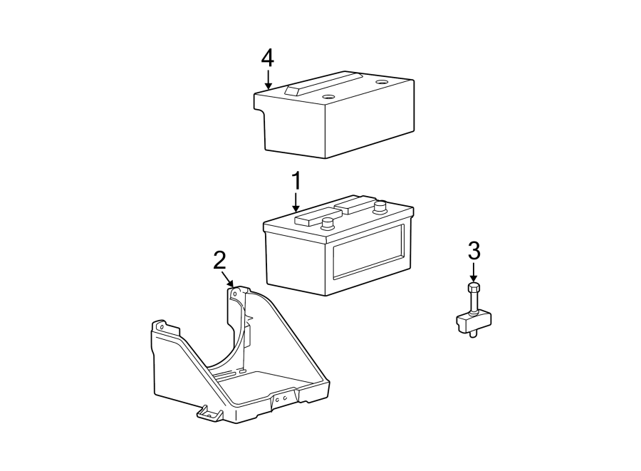 Diagram BATTERY. for your Ford Police Interceptor Utility  