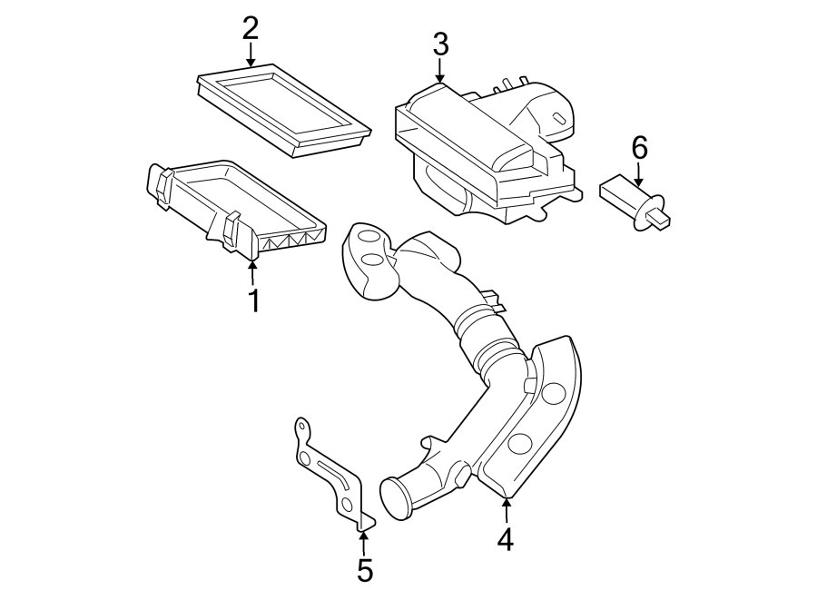 Diagram AIR INTAKE. for your Ford F-350 Super Duty  