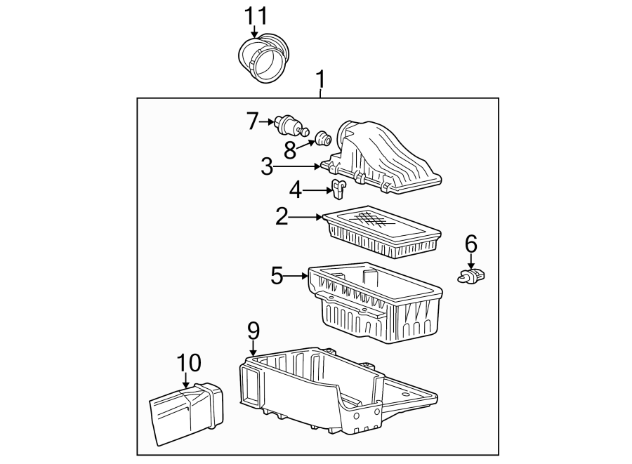 Diagram AIR INTAKE. for your Ford F-150  