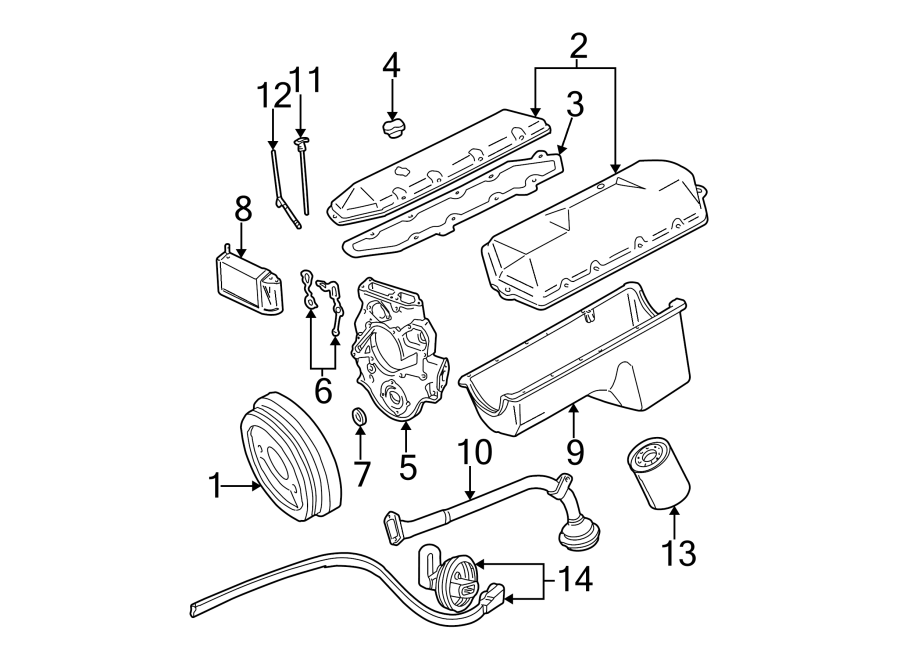 Diagram ENGINE PARTS. for your Ford Explorer  