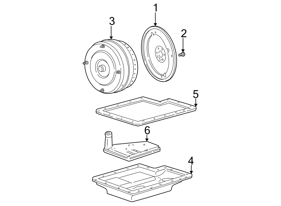 Diagram TRANSMISSION COMPONENTS. for your 2015 Lincoln MKZ Base Sedan  