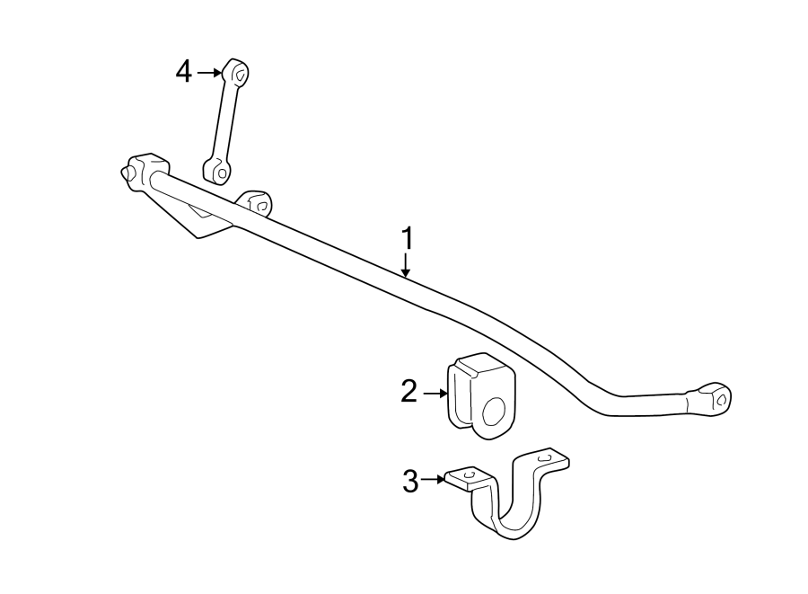 Diagram FRONT SUSPENSION. STABILIZER BAR & COMPONENTS. for your 2002 Ford F-550 Super Duty   