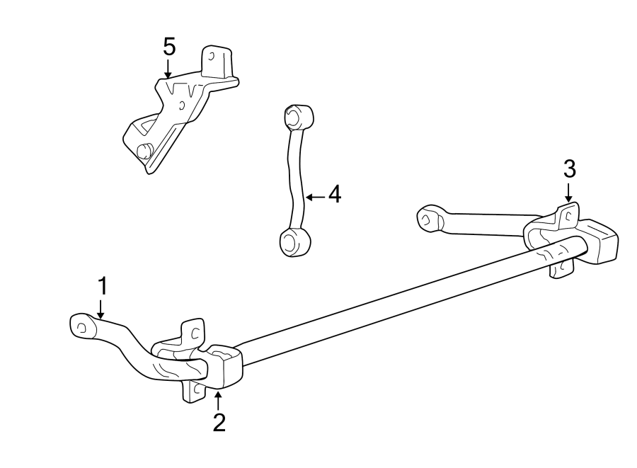 Ford F 550 Super Duty Suspension Stabilizer Bar Bracket 2wd