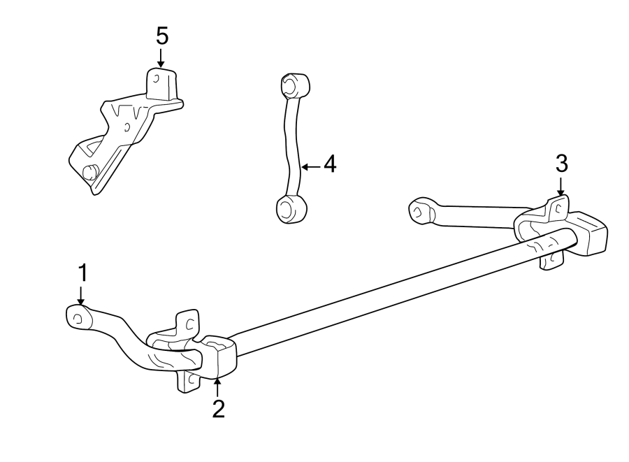 Diagram FRONT SUSPENSION. STABILIZER BAR & COMPONENTS. for your Ford F-350 Super Duty  