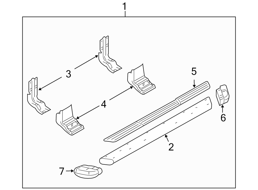 Diagram RUNNING BOARD. for your 2003 Lincoln Navigator   