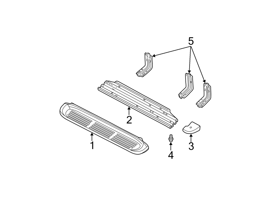 Diagram RUNNING BOARD. for your 2004 Ford F-350 Super Duty  XL Standard Cab Pickup 