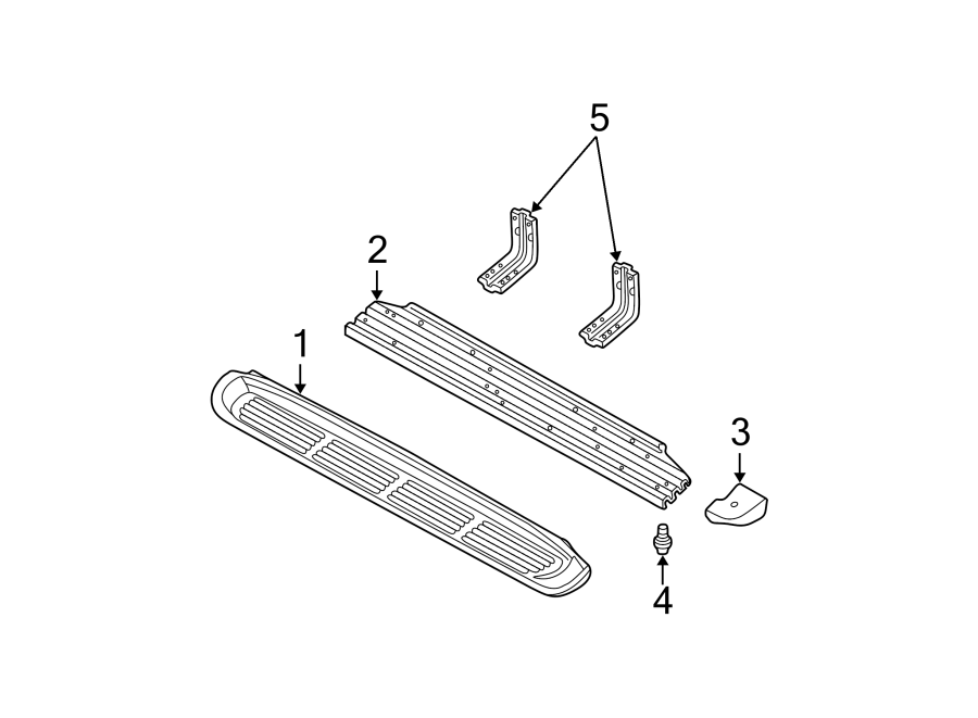 Diagram RUNNING BOARD. for your 2004 Ford F-350 Super Duty  Lariat Cab & Chassis 