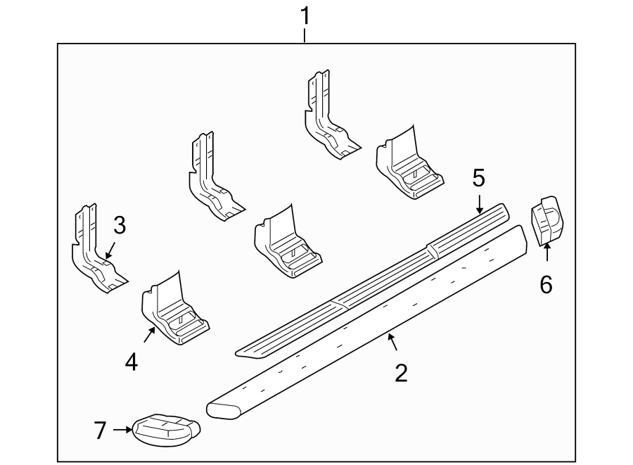 Diagram RUNNING BOARD. for your 2006 Lincoln Navigator   