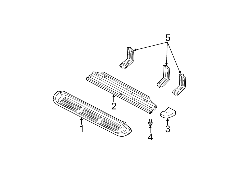 Diagram RUNNING BOARD. for your 2004 Ford F-350 Super Duty  XLT Crew Cab Pickup 