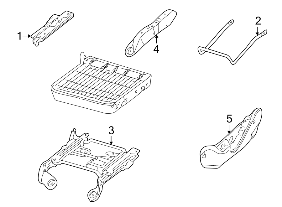 Diagram SEATS & TRACKS. TRACKS & COMPONENTS. for your Ford F-550 Super Duty  