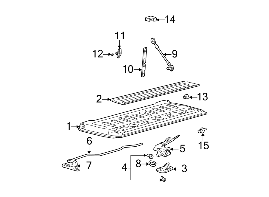 Diagram PICK UP BOX. for your 2000 Ford F-350 Super Duty 5.4L Triton V8 M/T 4WD Lariat Cab & Chassis Fleetside 