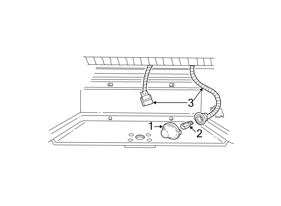 Diagram REAR LAMPS. LICENSE LAMPS. for your Ford F-250 Super Duty  