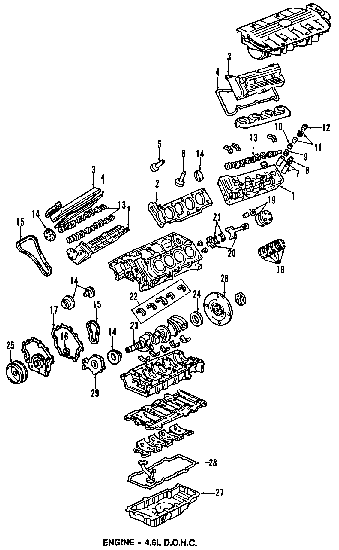 Diagram CAMSHAFT & TIMING. CRANKSHAFT & BEARINGS. CYLINDER HEAD & VALVES. LUBRICATION. MOUNTS. PISTONS. RINGS & BEARINGS. for your Cadillac ATS  