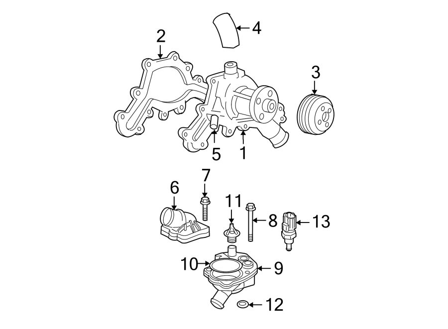 WATER PUMP. Diagram