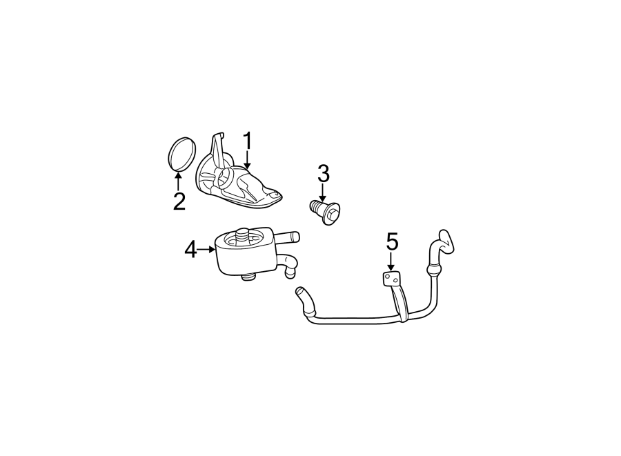 Diagram OIL COOLER. for your Ford