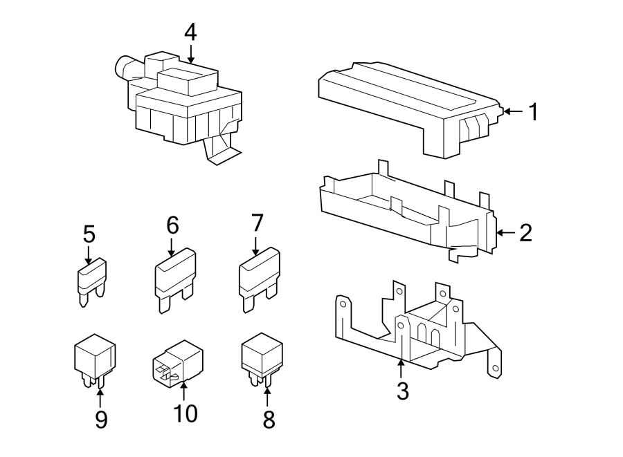 Diagram ELECTRICAL COMPONENTS. for your 2005 Ford Explorer 4.6L Triton (Romeo) V8 A/T RWD XLT Sport Sport Utility 