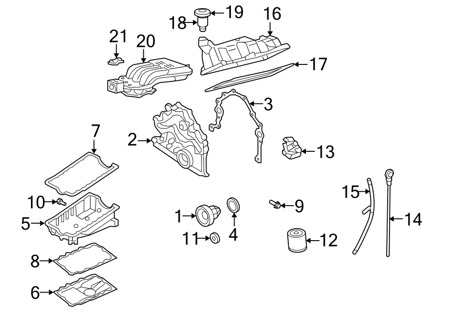 Diagram ENGINE PARTS. for your 1997 Mercury Mountaineer   