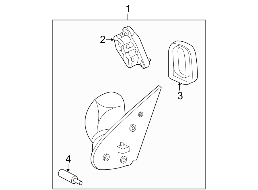 FRONT DOOR. OUTSIDE MIRRORS. Diagram
