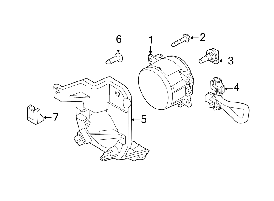 Diagram FRONT LAMPS. FOG LAMPS. for your 2015 Lincoln MKZ   