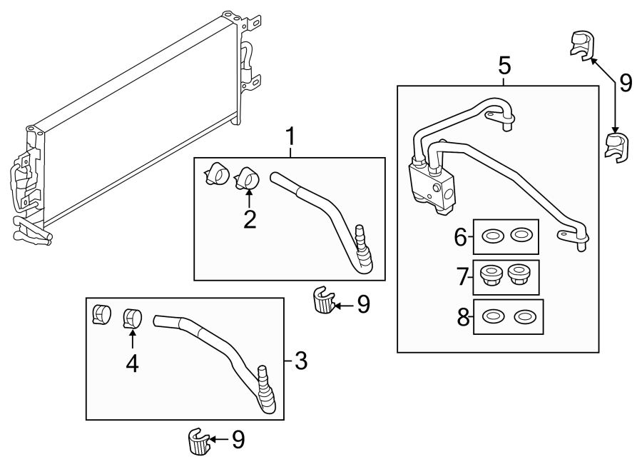 Diagram TRANS OIL COOLER. for your Ford Explorer  